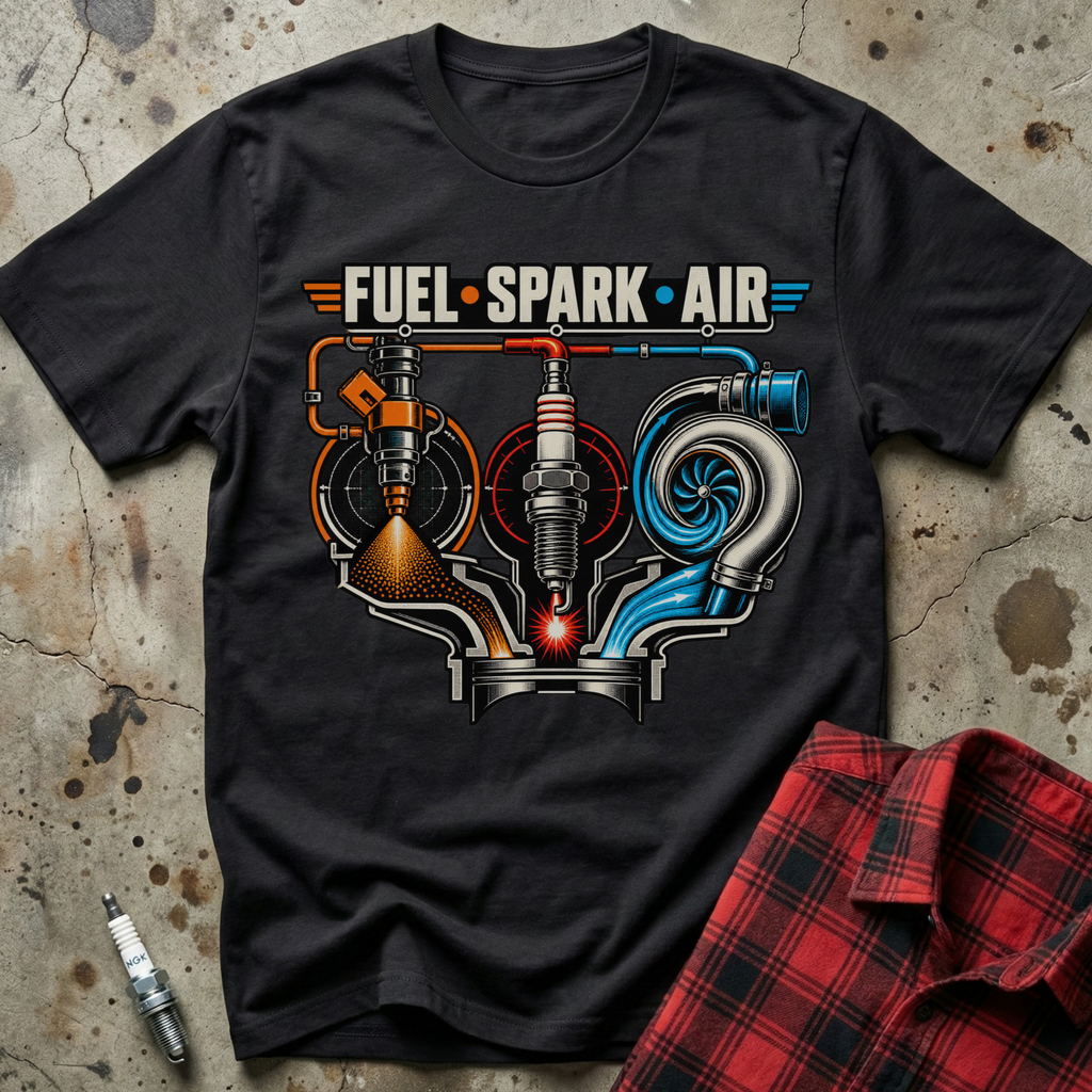 Fuel Spark Air T Shirt - Black
