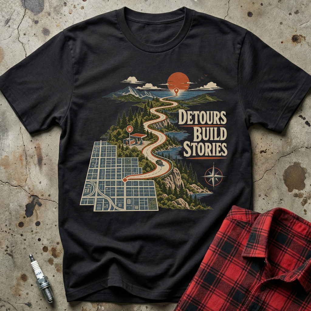 Detours Build Stories T Shirt - Black