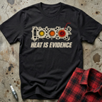 Heat Is Evidence T-Shirt - Black