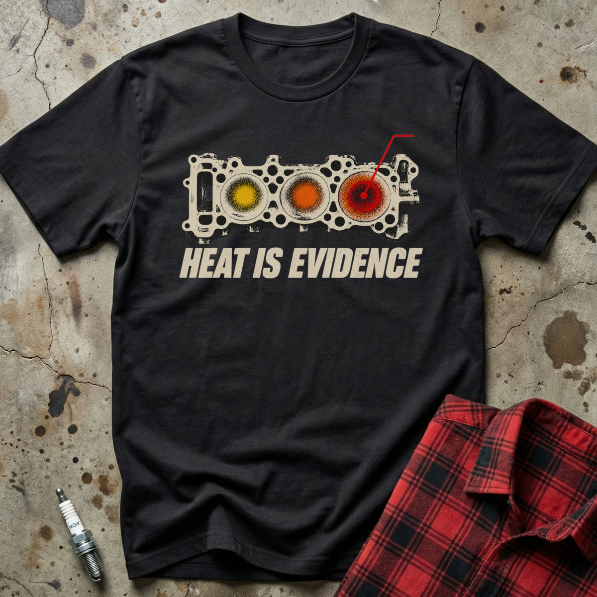 Heat Is Evidence T-Shirt - Black