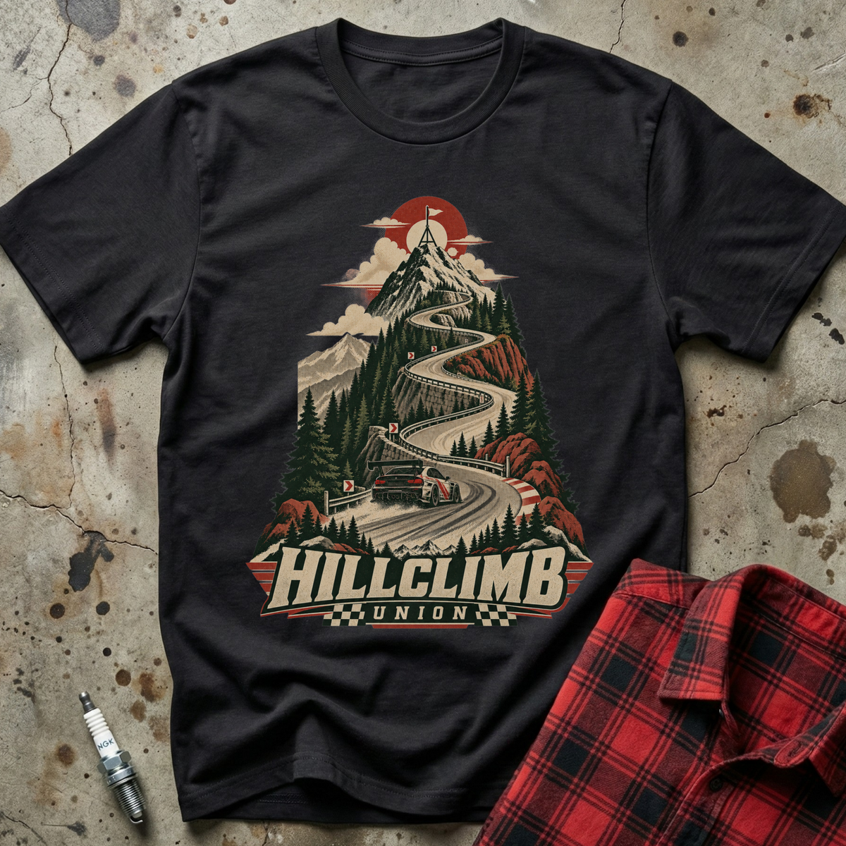 Hillclimb Union T Shirt - Black