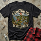 Good Roads Longer T-Shirt - Black