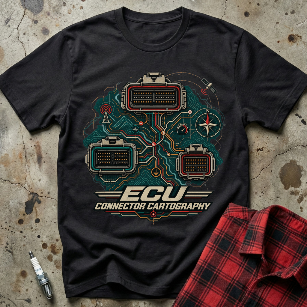 ECU Connector Map T-Shirt - Black