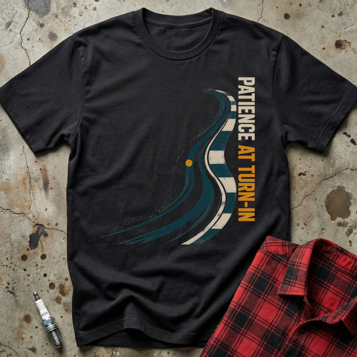 Patience At Turnin T-Shirt - Black