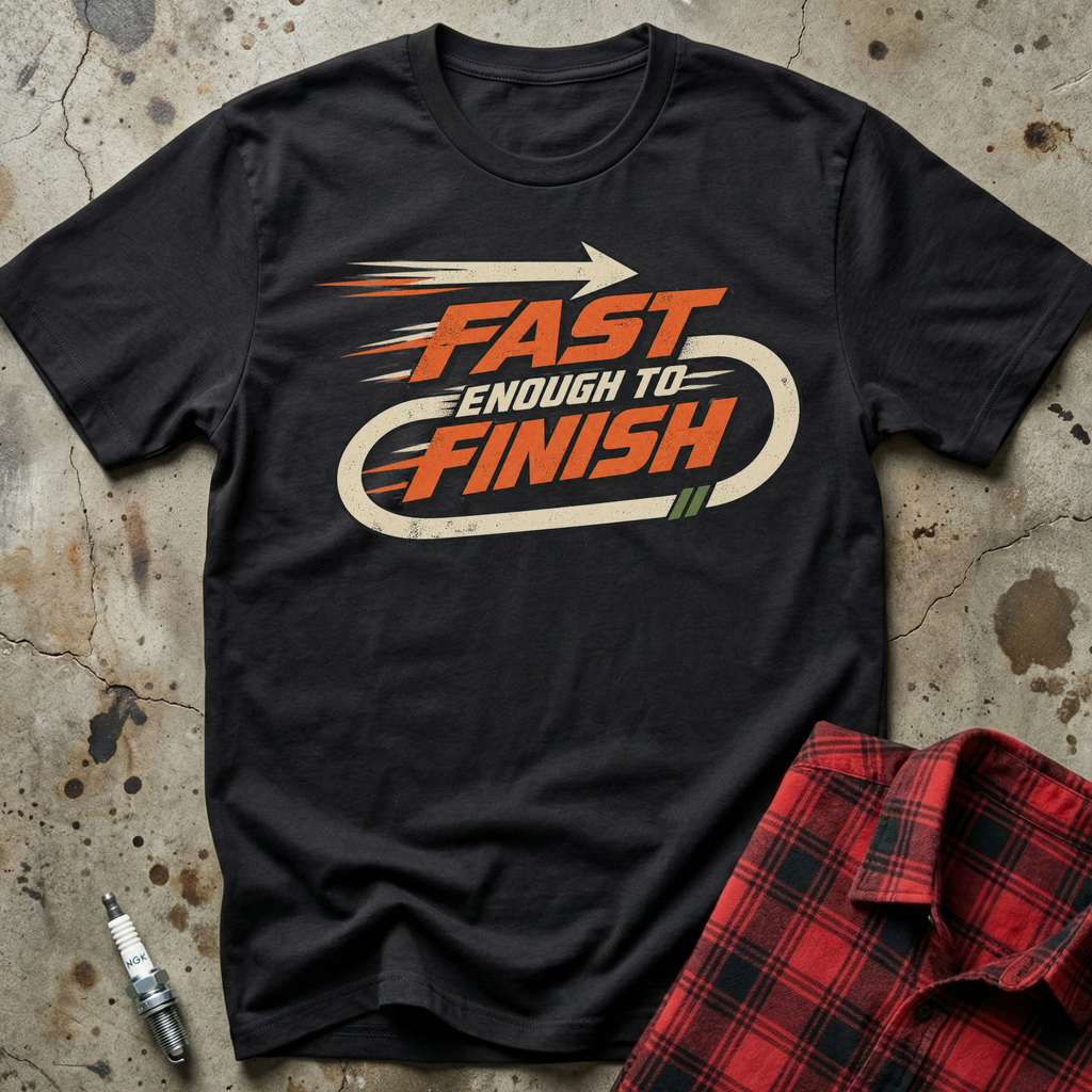 Fast Enough Finish T-Shirt - Black