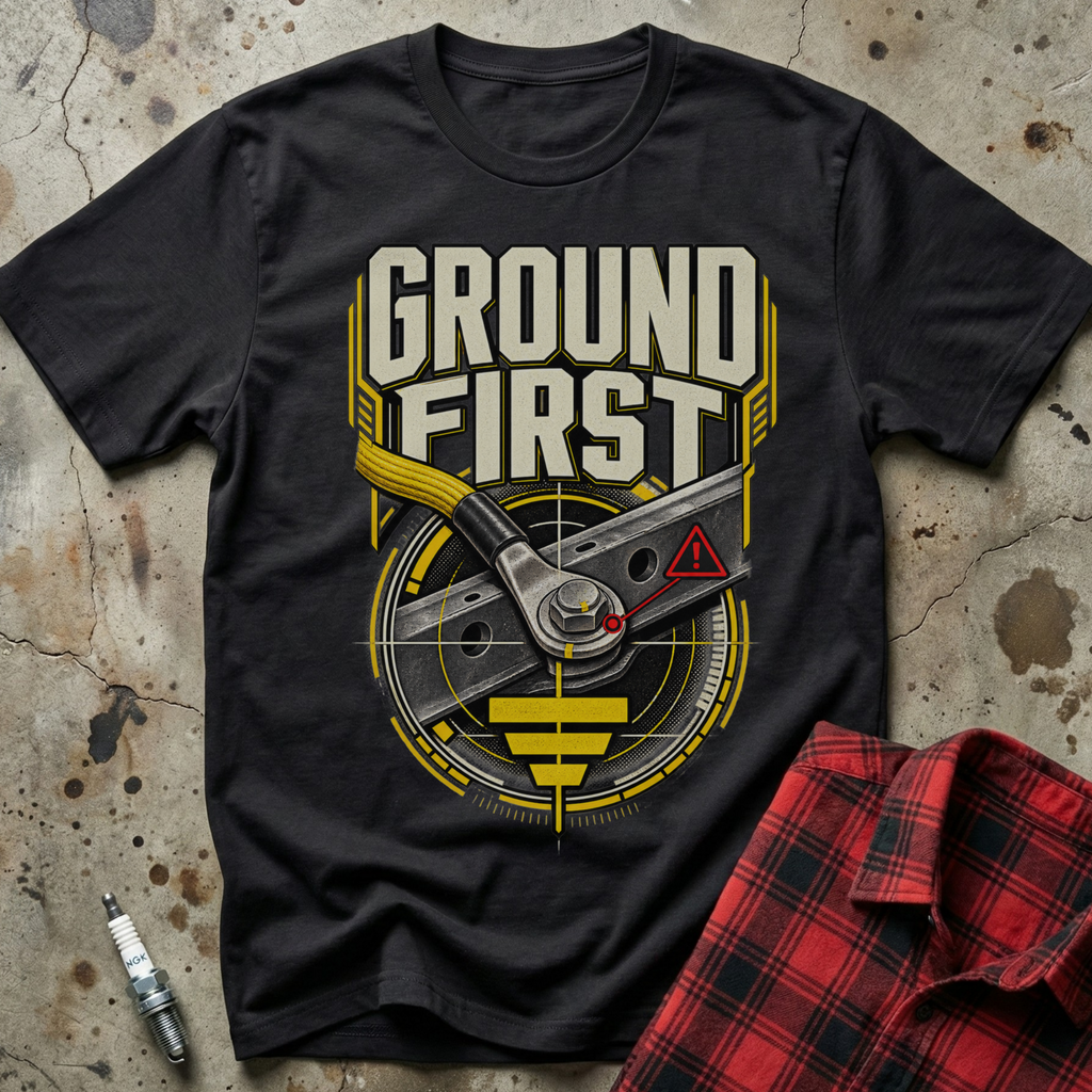 Ground First T Shirt - Black