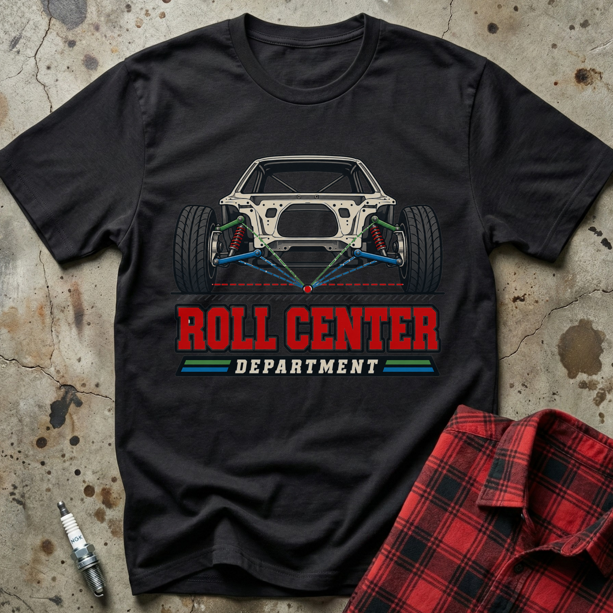 Roll Center Department T-Shirt - Black