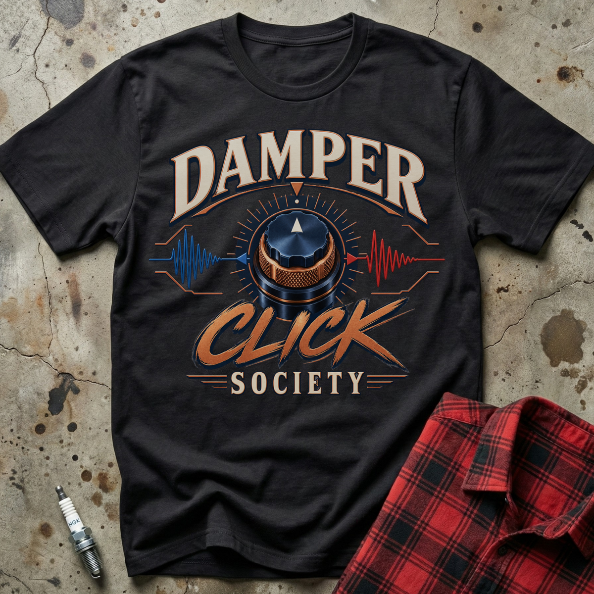 Damper Click Society T-Shirt - Black