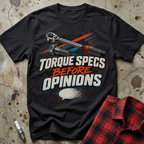 Torque Specs Opinions T-Shirt - Black