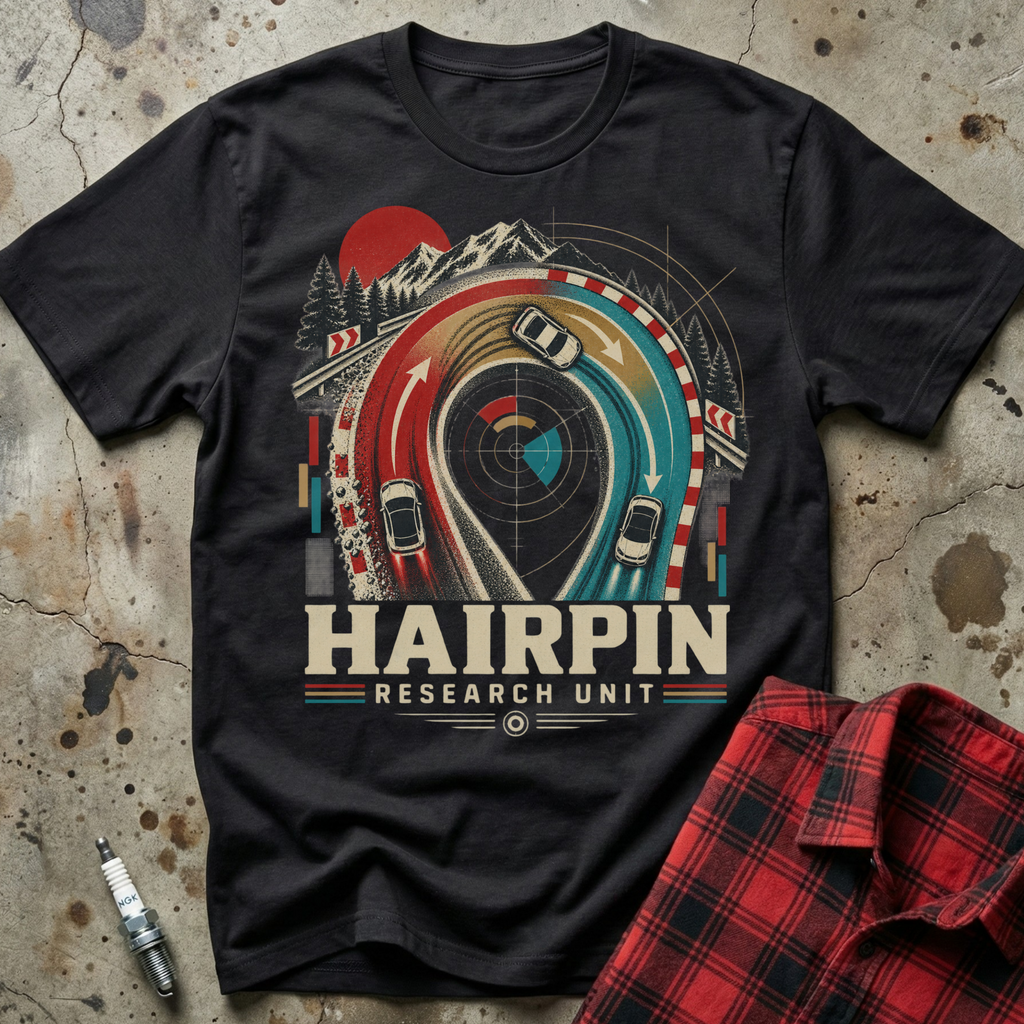 Hairpin Research Unit T-Shirt - Black