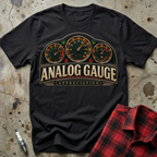 Analog Gauge Appreciation T-Shirt - Black