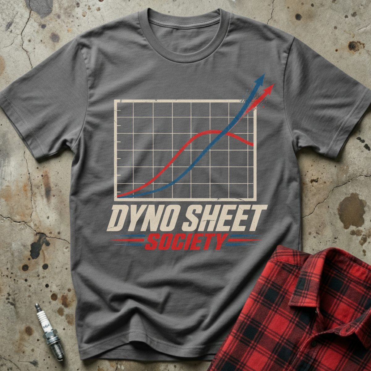 Dyno Sheet Society T Shirt - Charcoal