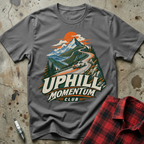 Uphill Momentum Club T-Shirt - Charcoal