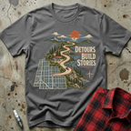 Detours Build Stories T Shirt - Charcoal