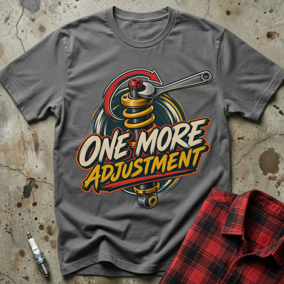 One More Adjustment T-Shirt - Charcoal