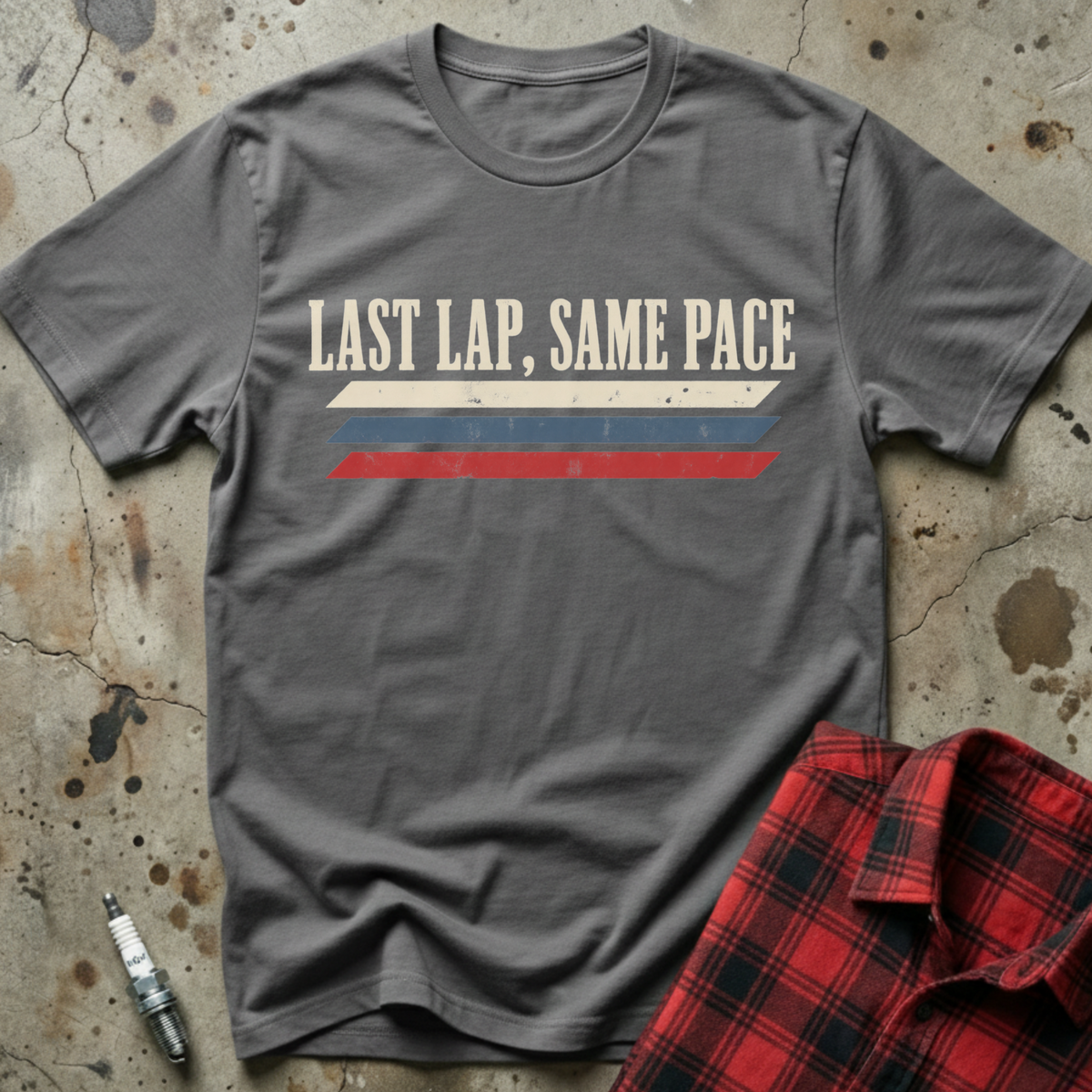 Last Lap Pace T-Shirt - Charcoal