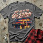 Gas Station T Shirt - Charcoal