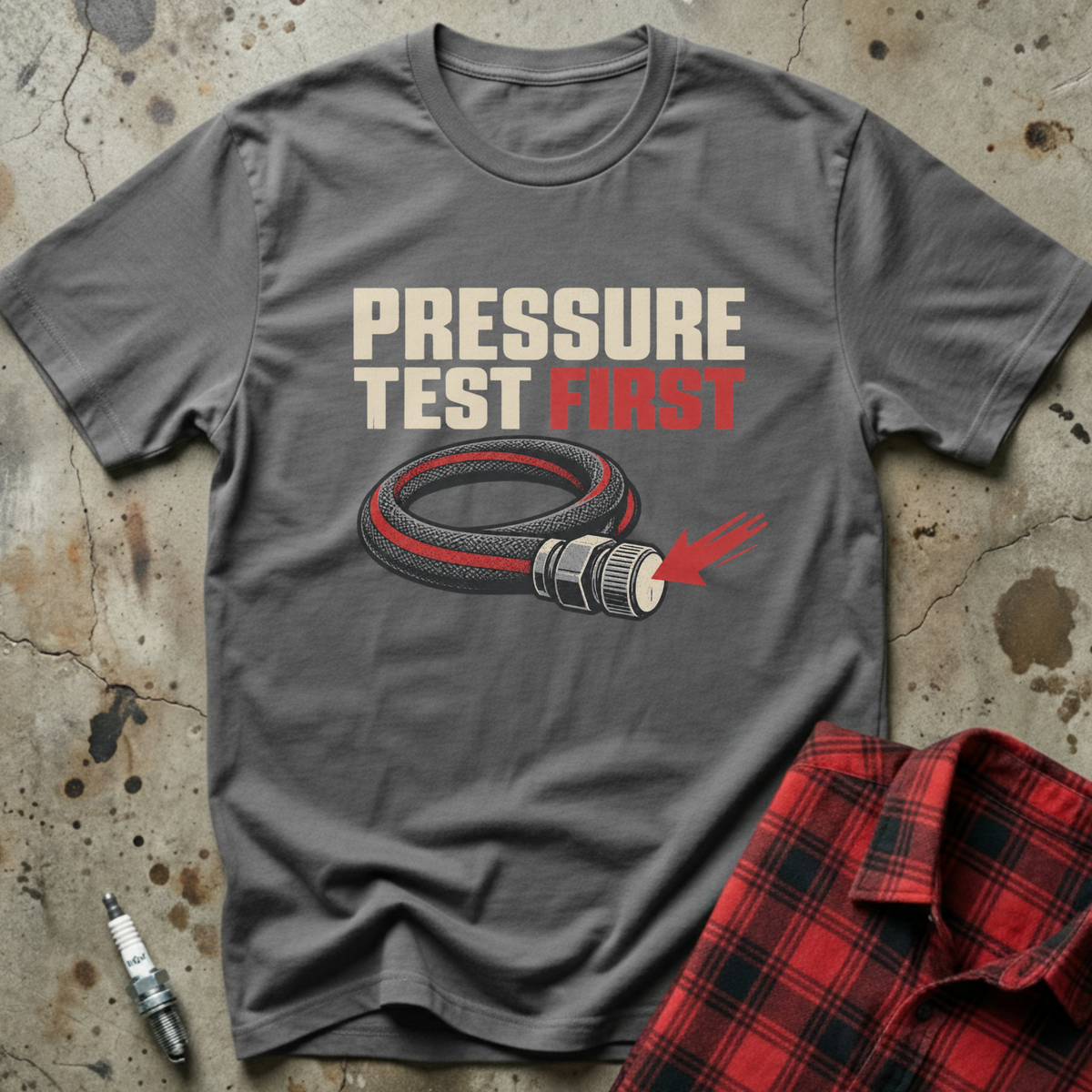 Pressure Test First T-Shirt - Charcoal