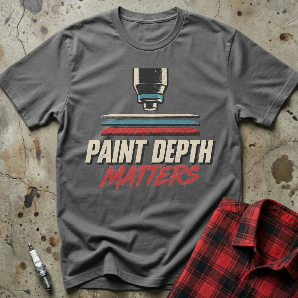 Paint Depth Matters T-Shirt - Charcoal