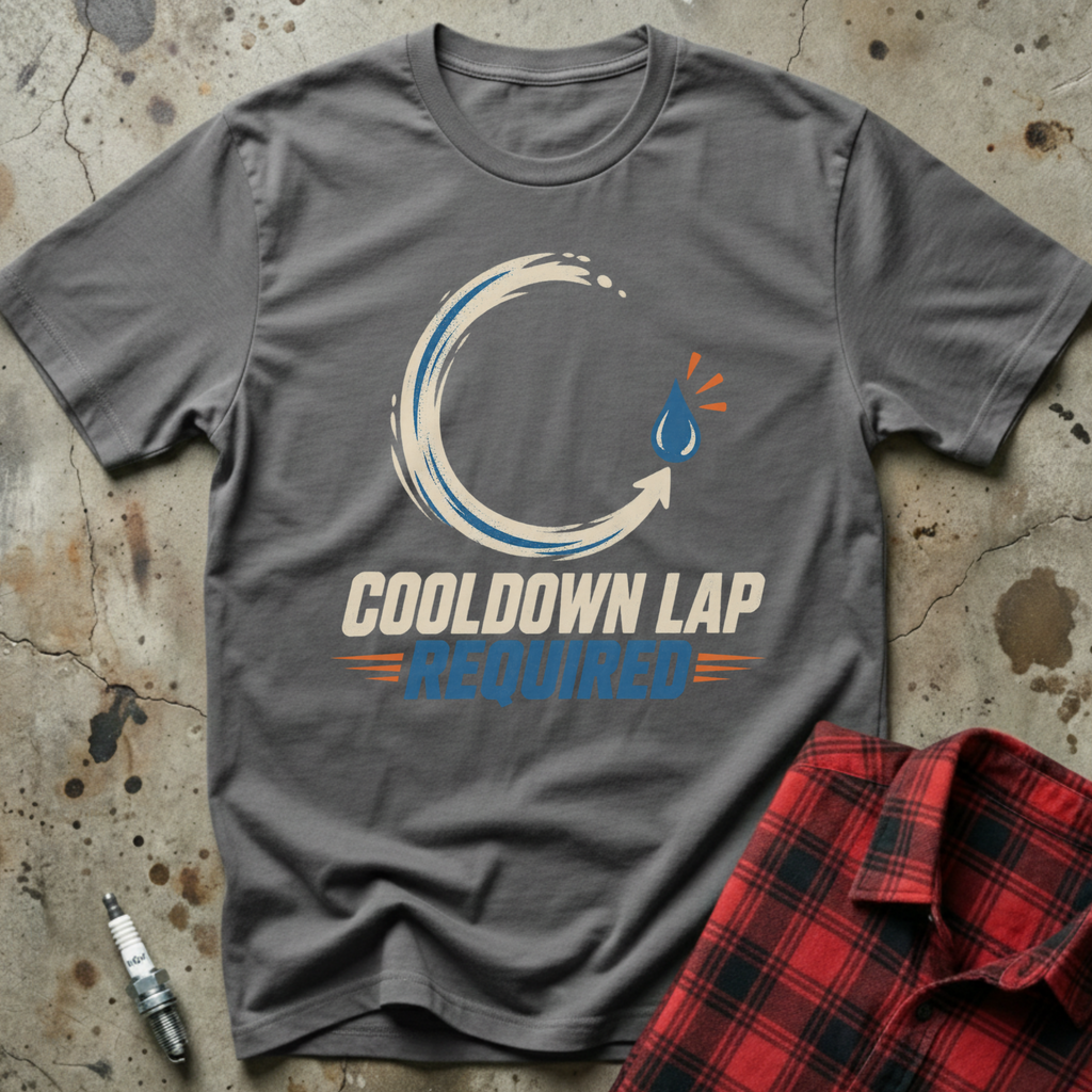 Cooldown Lap Required T-Shirt - Charcoal
