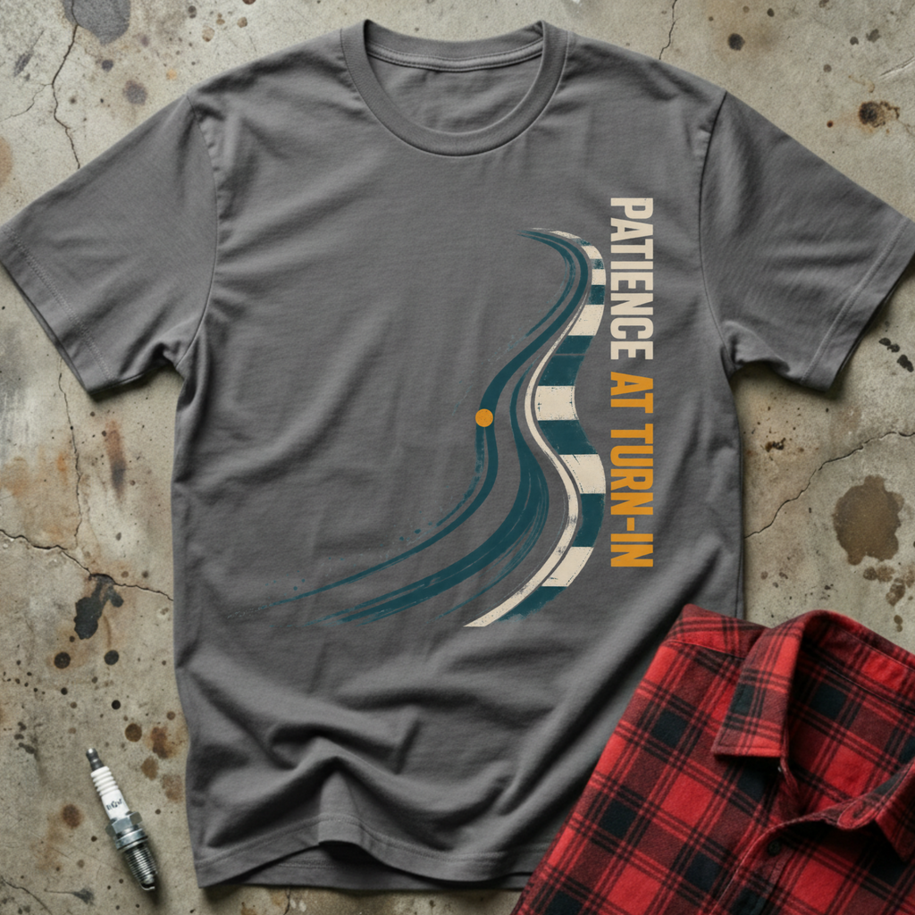 Patience At Turnin T-Shirt - Charcoal