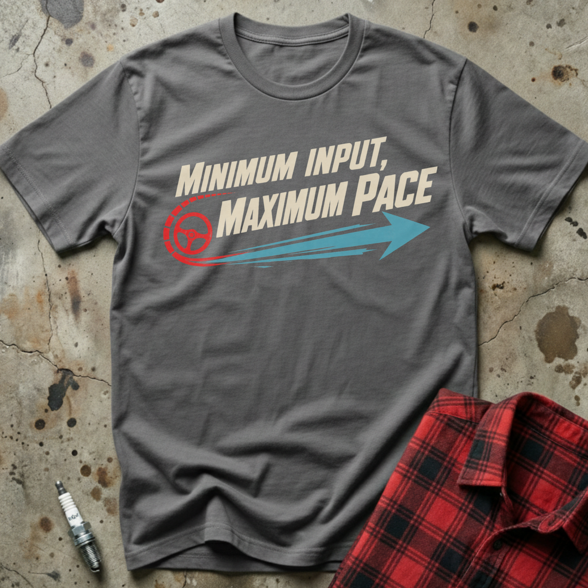Minimum Input Pace T-Shirt - Charcoal