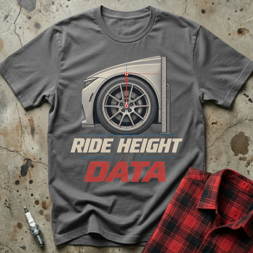 Ride Height Data T-Shirt - Charcoal