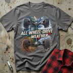 All Wheel Drive T Shirt - Charcoal