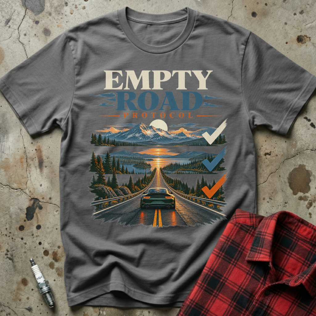 Empty Road Protocol T-Shirt - Charcoal