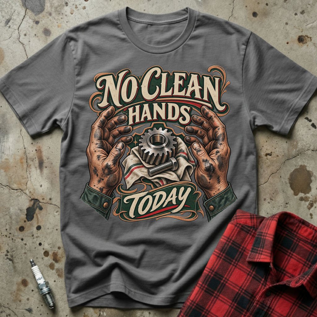 No Clean Hands T-Shirt - Charcoal