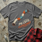 Pie Cuts Lines T-Shirt - Charcoal