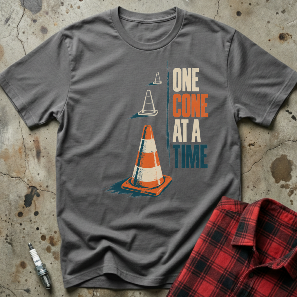 One Cone Time T-Shirt - Charcoal