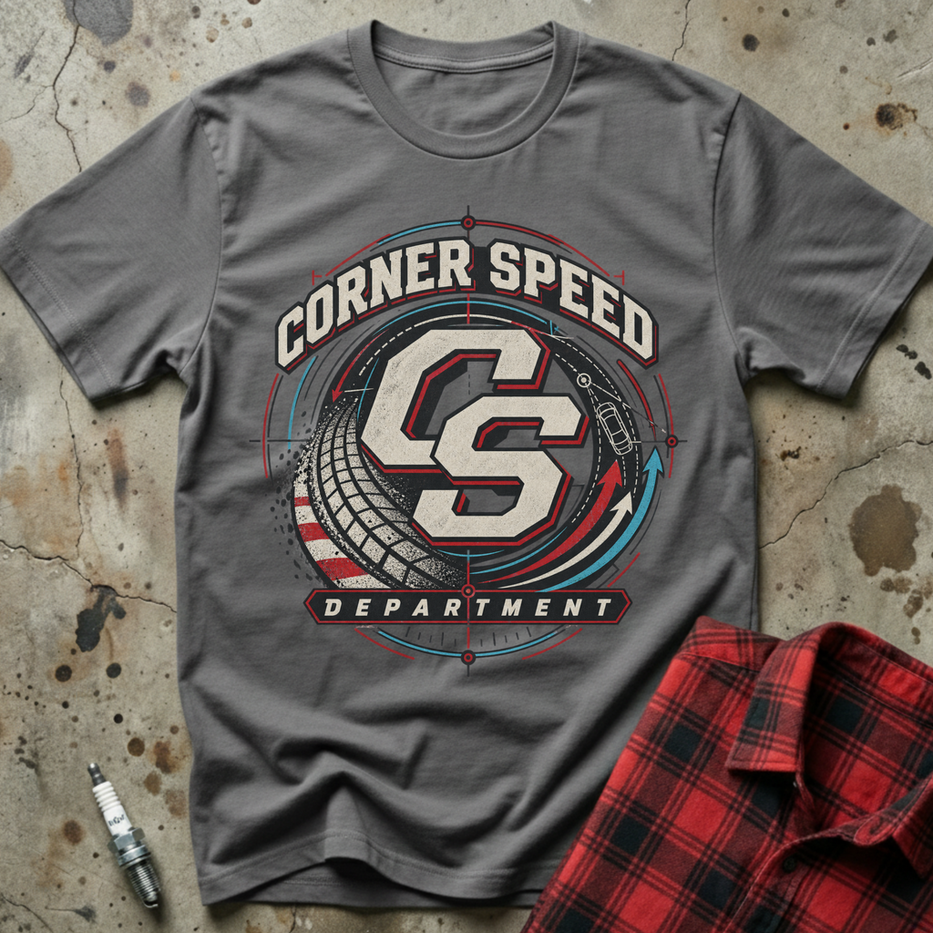 Corner Speed Department T Shirt - Charcoal
