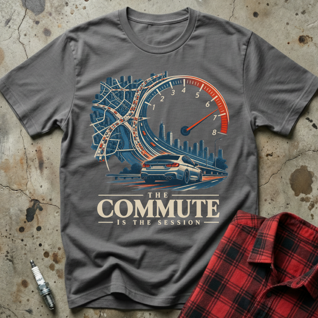 Commute Session T Shirt - Charcoal