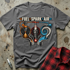 Fuel Spark Air T Shirt - Charcoal