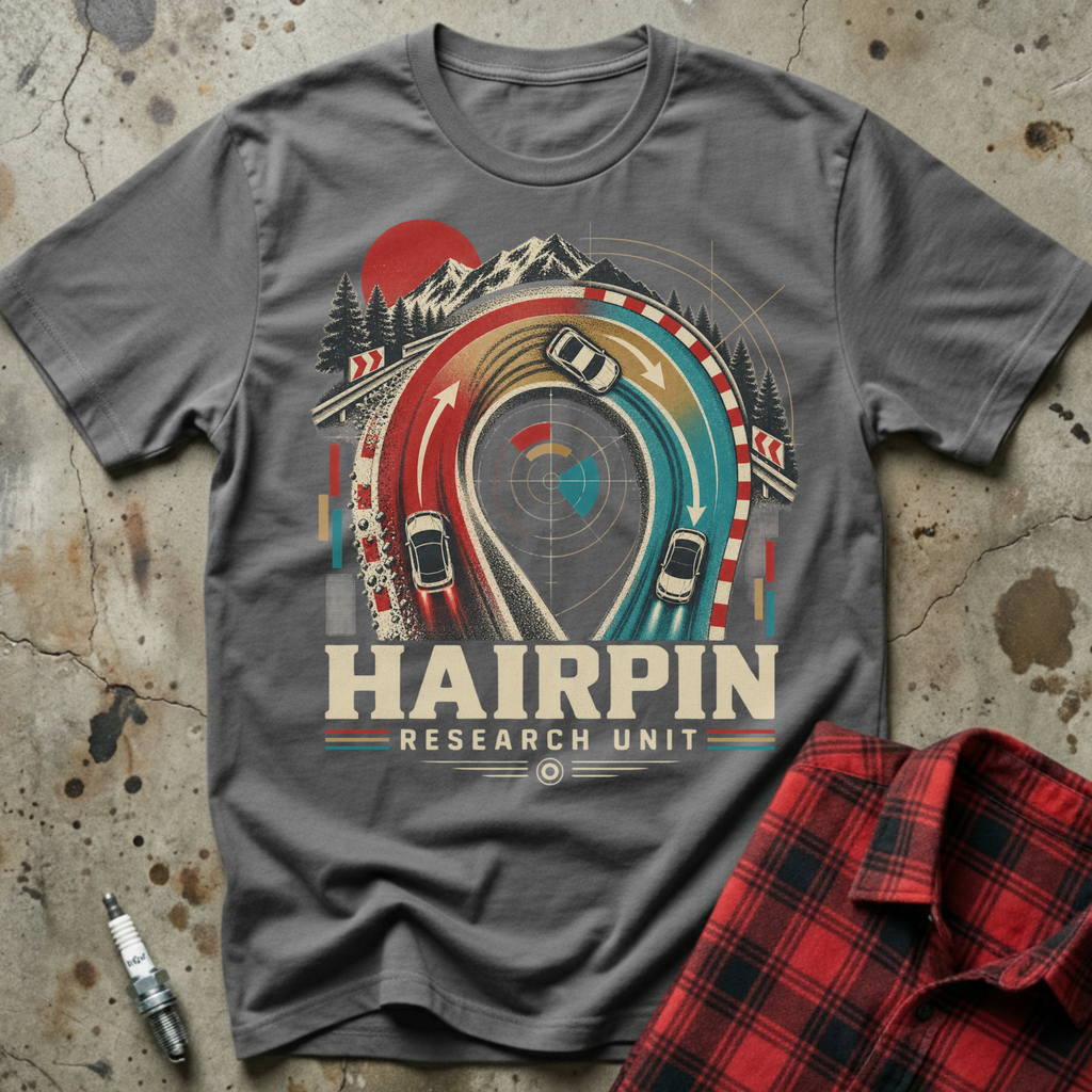 Hairpin Research Unit T-Shirt - Charcoal