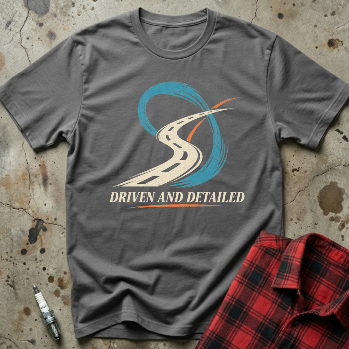 Driven And Detailed T-Shirt - Charcoal