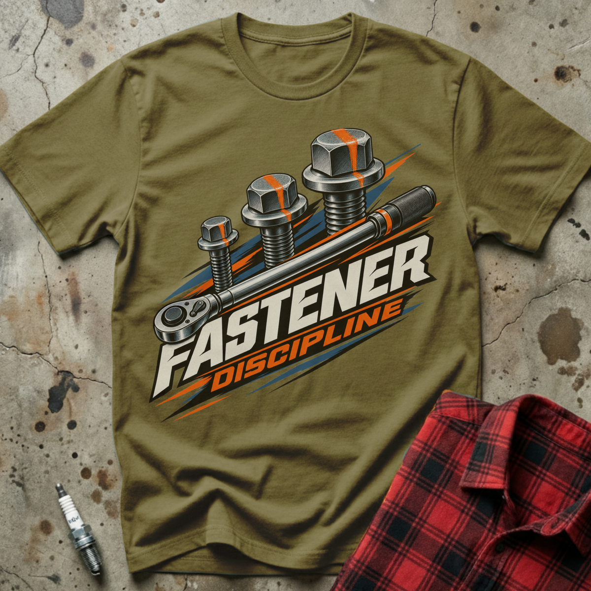 Fastener Discipline T-Shirt - Military Green