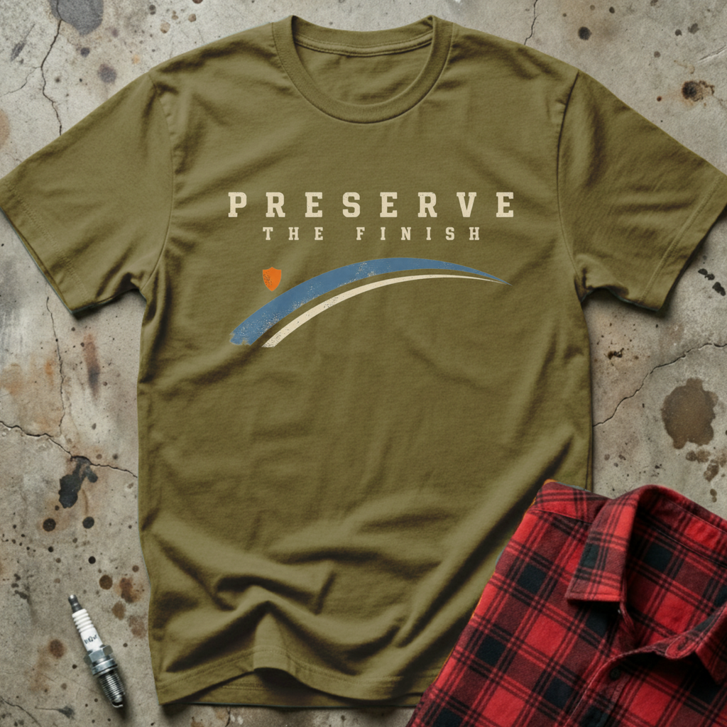 Preserve The Finish T-Shirt - Military Green