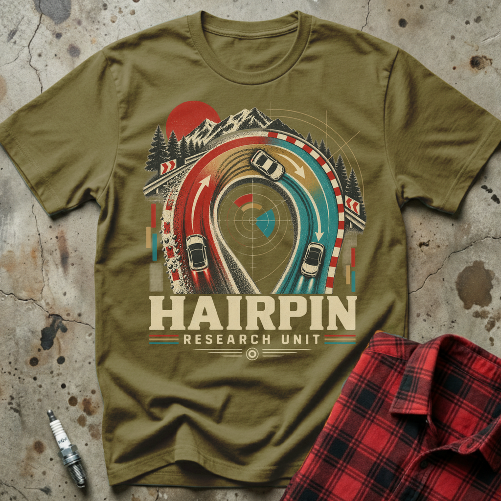 Hairpin Research Unit T-Shirt - Military Green