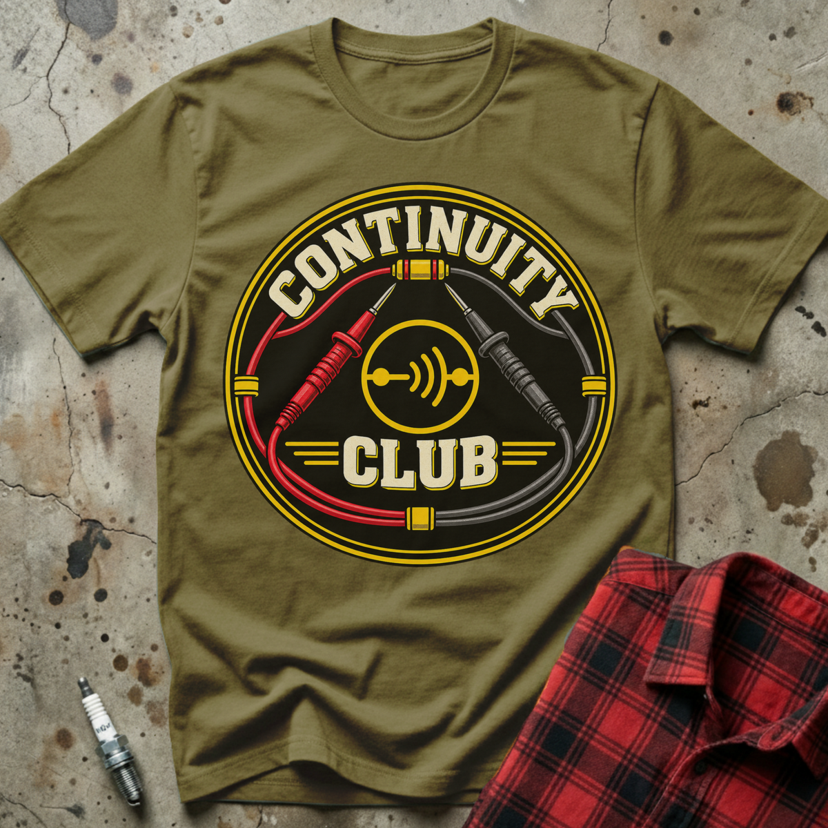 Continuity Club T Shirt - Military Green