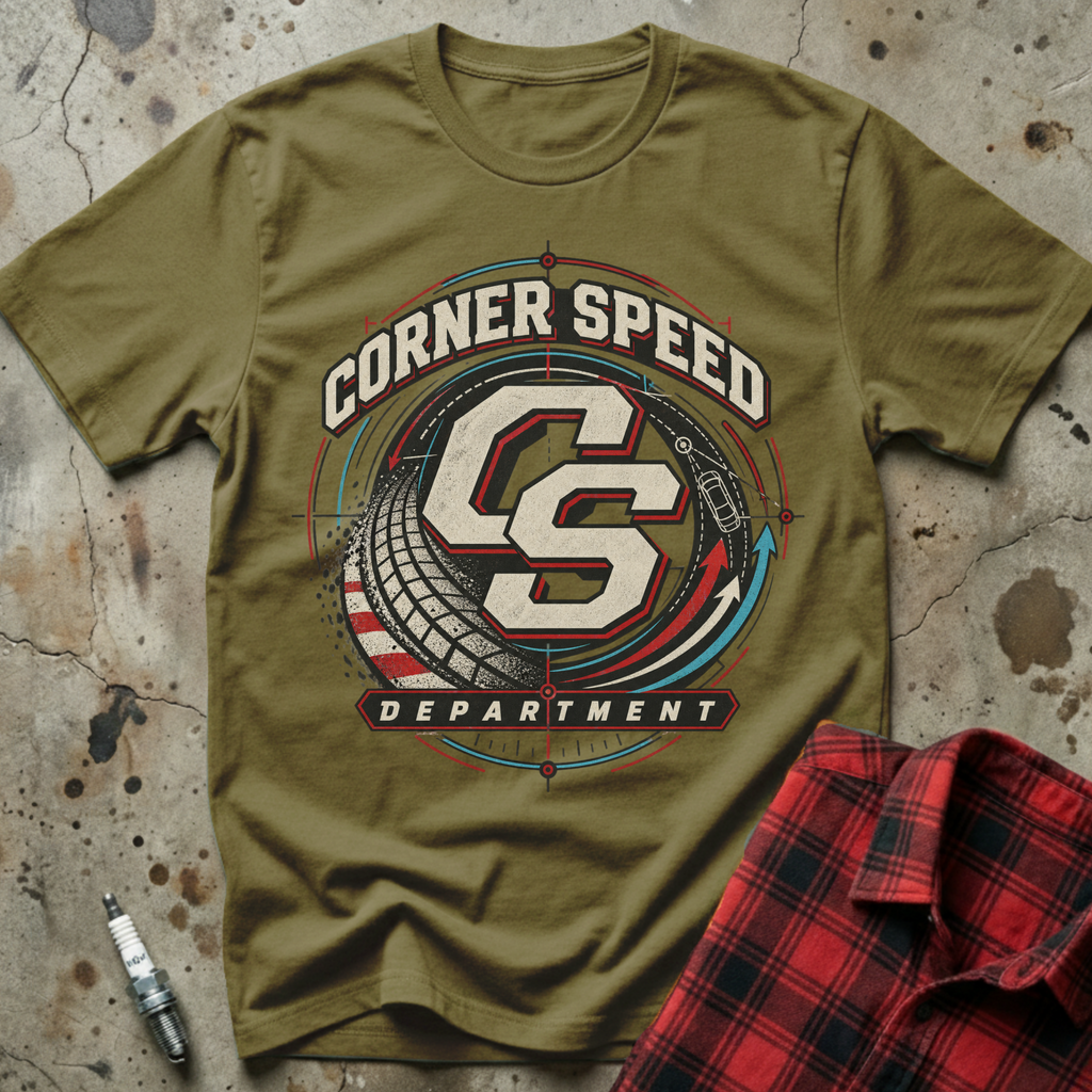 Corner Speed Department T Shirt - Military Green