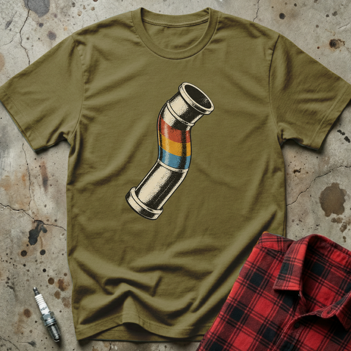 Bent Pipe T-Shirt - Military Green