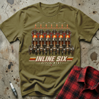Inline Six Department T Shirt - Military Green