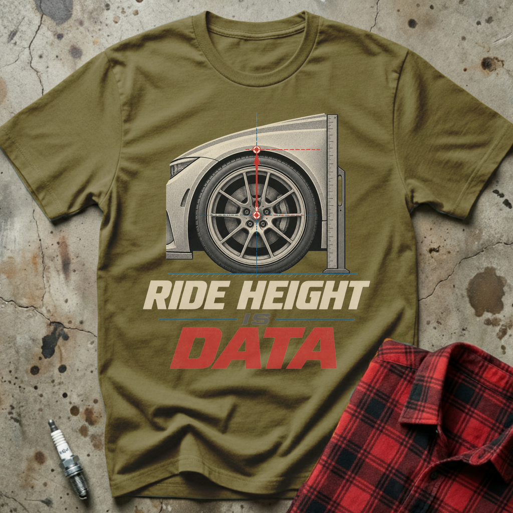 Ride Height Data T-Shirt - Military Green