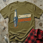 Combustion Leaves Clues T-Shirt - Military Green
