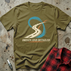 Driven And Detailed T-Shirt - Military Green