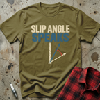 Slip Angle Speaks T-Shirt - Military Green