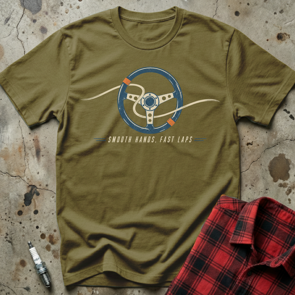 Smooth Hands Fast T-Shirt - Military Green