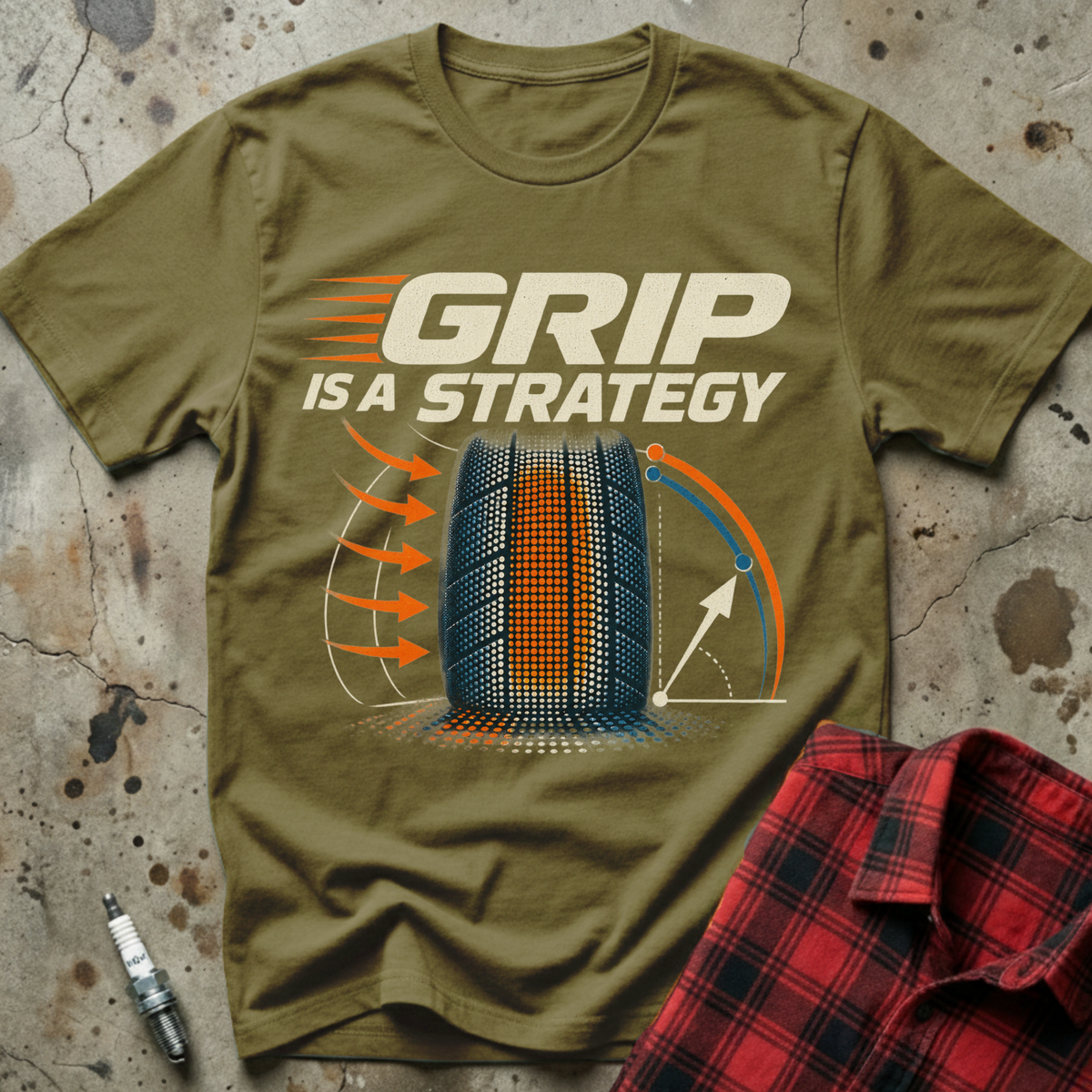 Grip Strategy T Shirt - Military Green